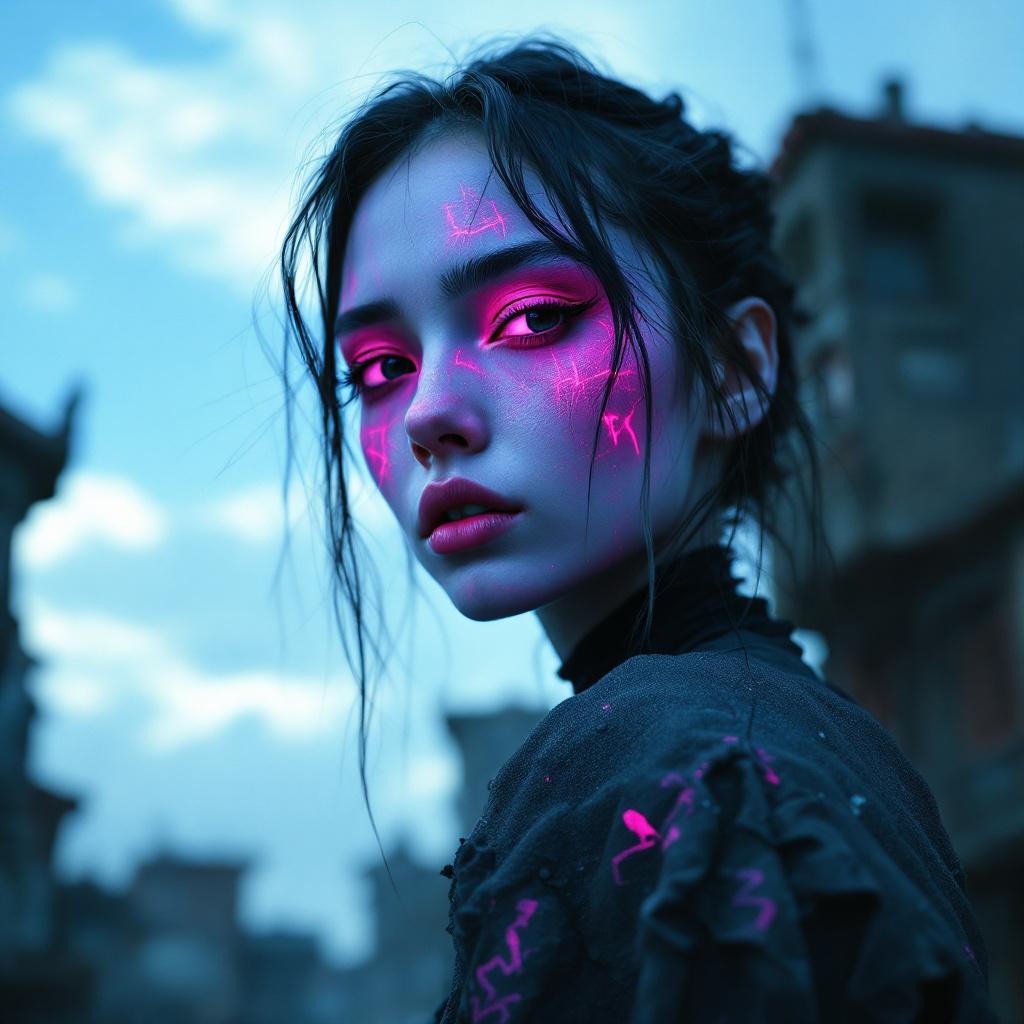 PromptSin's tweet image. Glow up or glow down? You decide! ✨ Drop your fave look below! 💖 #CyberVibes #FashionForward