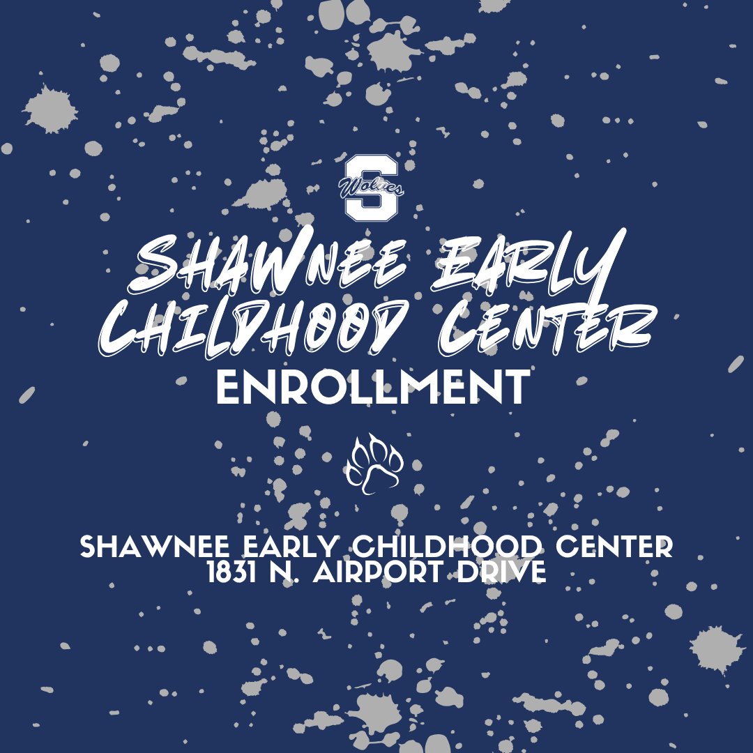 ShawneePublic's tweet image. Shawnee Early Childhood Center enrollment dates announced!
July 28-30 (8:00 am-3:00 pm) + July 31 (12:00 pm-7:00 pm)
📍 SECC | 1831 N. Airport Drive
For all the Back to School information, visit shawnee.k12.ok.us/page/back-to-s….
#GoWolves #ShawneeStrong #ShawneeOK #BackwiththePack