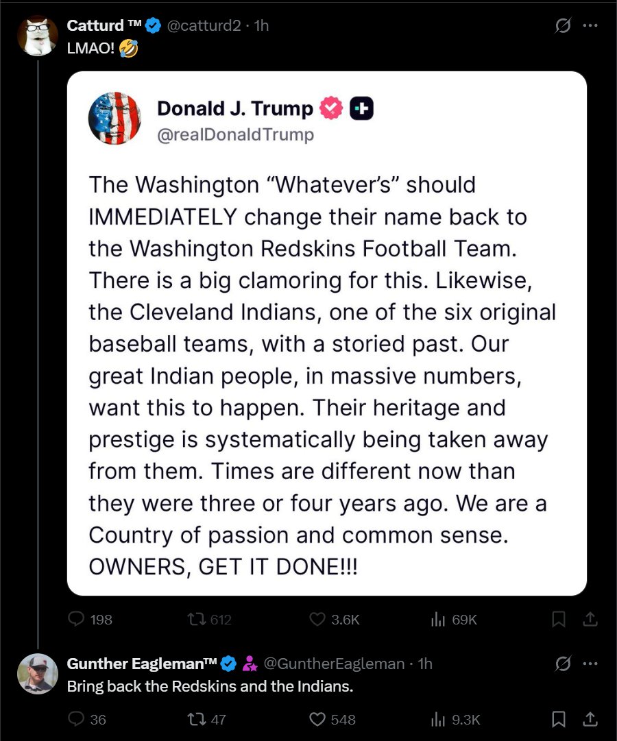 So <a href="/catturd2/">Catturd ™</a> and <a href="/GuntherEagleman/">Gunther Eagleman™</a> are two of the most uneducated, racist clowns on this platform.

Let’s break down why these inbreeder tweets are so fucking stupid:

Native Americans are not “Indians.”
That’s a colonial blunder by a dumbass named Christopher Columbus who got