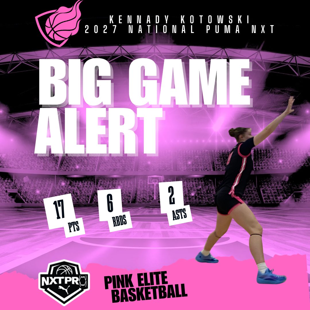 pinkelitebasketball (@pinkeliteclub) on Twitter photo BIG GAME ALERT 🚨 Kennady Kotowski lit it up 🔥 vs Team Carolina <a href="/TFNsRun4Roses/">TFN's Run 4 Roses</a> Run 4 Roses Classic! She was 100% from the line and boxed out on defense! WE SEE YOU KENNADY👀 <a href="/KennadyKotowski/">Kennady Kotowski</a> <a href="/PRO16G/">NXTPRO Girls League</a> <a href="/_CoachAHill/">Coach Antwan Hill</a> BIG GAME ALERT 🚨 Kennady Kotowski lit it up 🔥 vs Team Carolina <a href="/TFNsRun4Roses/">TFN's Run 4 Roses</a> Run 4 Roses Classic! She was 100% from the line and boxed out on defense! WE SEE YOU KENNADY👀 <a href="/KennadyKotowski/">Kennady Kotowski</a> <a href="/PRO16G/">NXTPRO Girls League</a> <a href="/_CoachAHill/">Coach Antwan Hill</a>