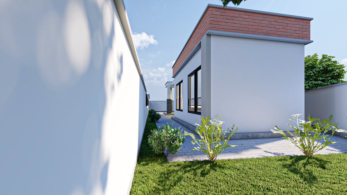 It’s a single family house of 3 bedrooms 2 bath rooms , living room and kitchen 
Can fit in 200sqm  plot and it’s too affordable