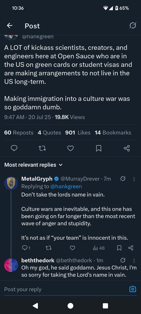 beththedork's tweet image. Messing with blue checks is fun