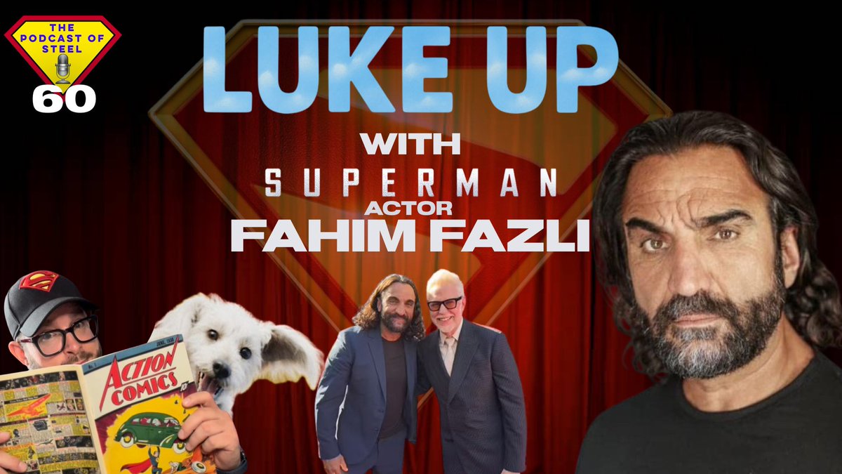 thegeekofsteel's tweet image. On the latest #LukeUp episode, I had the chance to interview the actor who plays the Jarhanpurian Village Leader in @JamesGunn’s #Superman movie — @FahimFazli.
Fahim is fascinating and has some inspiring stories.
Watch/listen here:
linktr.ee/Thepodcastofst…