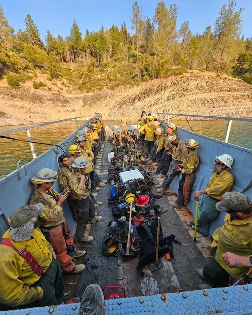 Redding Buzz on Facebook is with CAL FIRE  - Meet Elsie - a WWII landing craft that once stormed beaches still hauling for the North State and now powers through Shasta Lake to serve our community. facebook.com/photo/?fbid=73…