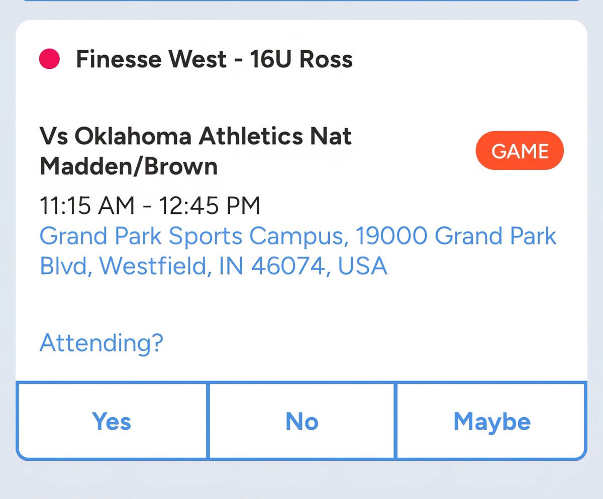 Tessa Ross (@tessaross2027) on Twitter photo The rest of the schedule hasn’t been posted yet, but come watch me and my <a href="/Finesse16URoss/">Finesse 16U Ross-West</a> team Monday at Alliance Nationals! <a href="/FinesseOrg/">Finesse Fastpitch</a> <a href="/ICladybluesSB/">Illinois College SB</a> <a href="/coachjen_gvsu/">Jen Rivera</a> <a href="/GVSUSoftball/">GVSU Softball</a> <a href="/schumann_jake/">Jake Schumann</a> <a href="/FSU_SB/">Ferris St. Softball</a> <a href="/OaklandSoftball/">Oakland Softball</a> The rest of the schedule hasn’t been posted yet, but come watch me and my <a href="/Finesse16URoss/">Finesse 16U Ross-West</a> team Monday at Alliance Nationals! <a href="/FinesseOrg/">Finesse Fastpitch</a> <a href="/ICladybluesSB/">Illinois College SB</a> <a href="/coachjen_gvsu/">Jen Rivera</a> <a href="/GVSUSoftball/">GVSU Softball</a> <a href="/schumann_jake/">Jake Schumann</a> <a href="/FSU_SB/">Ferris St. Softball</a> <a href="/OaklandSoftball/">Oakland Softball</a>