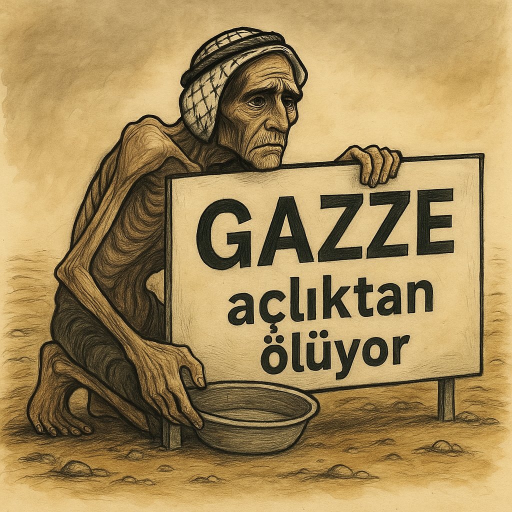 "Müslümanın derdi ile dertlenmeyen bizden değildir"
—Hadis-i Şerif 
#GazzeAçlıktanÖlüyor