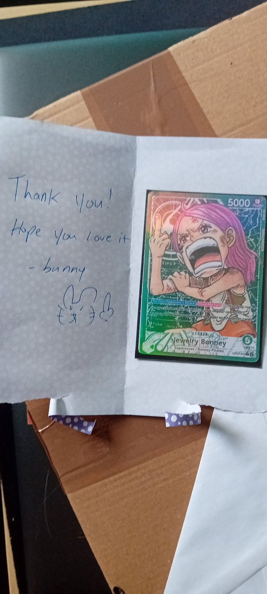 It arrived! Thanks again <a href="/acebunnytcg/">𝒃𝒖𝒏𝒏𝒚 ♡ OPTCG 🇵🇸</a> :D