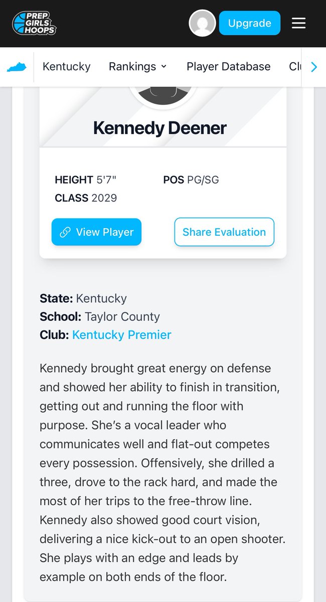 Taylor County Girls Basketball (@tchsladycards) on Twitter photo Great write up on Kennedy Deener from EYBL session 3!
<a href="/wcdeener/">Chad Deener</a> <a href="/DeenerDaryl/">Daryl Deener</a> <a href="/MATurner502/">Matthew Turner</a> <a href="/faucet11/">Farrah S. McLean</a> <a href="/KentuckyPremier/">Kentucky Premier EYBL</a> Great write up on Kennedy Deener from EYBL session 3!
<a href="/wcdeener/">Chad Deener</a> <a href="/DeenerDaryl/">Daryl Deener</a> <a href="/MATurner502/">Matthew Turner</a> <a href="/faucet11/">Farrah S. McLean</a> <a href="/KentuckyPremier/">Kentucky Premier EYBL</a>