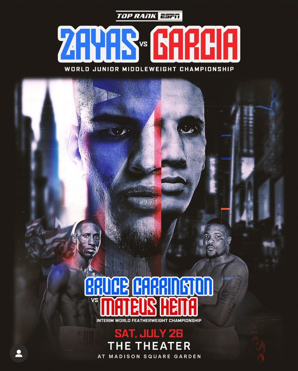 DopeDJ's tweet image. We in New York Saturday For ESPN’s last Top Rank Broadcast to see young Zayas get his first World Title 🇵🇷 & to see Shu Shu show out
#Boxing
#ZayasGarcia