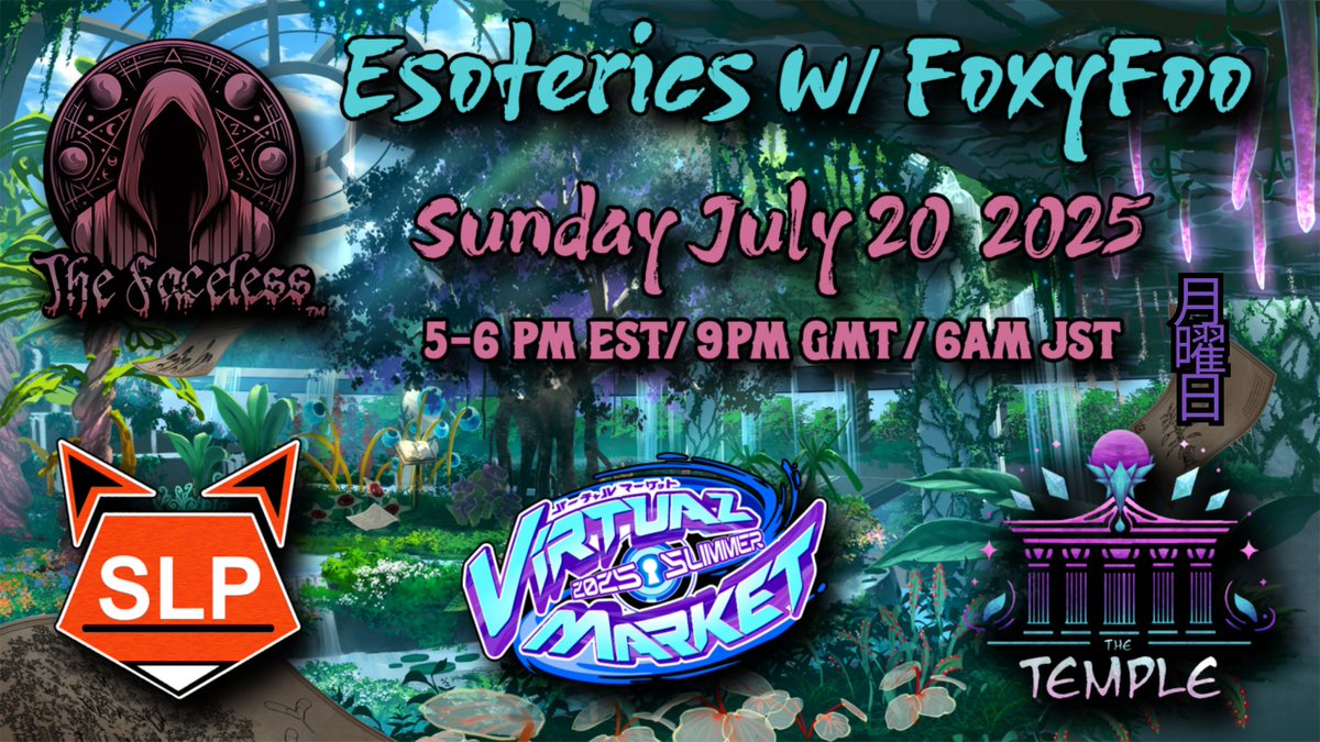 BlindTfs's tweet image. Today at @EnVket, in The Faceless Community Collab Booth
Hypothetical Garden Exoplant: Flower of Imagination world:
Esoterics Class w/ @STEVIELEEPRICE at 5PM EST
VKET.3224 to join the instance.
TempleVR.Org
#VRChat #Dance #TheFaceless #TempleVR #Vket
