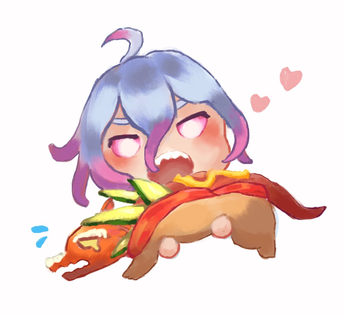 Lxi141's tweet image. ブライアーさんとホットドッグナフィーリさん！🌭