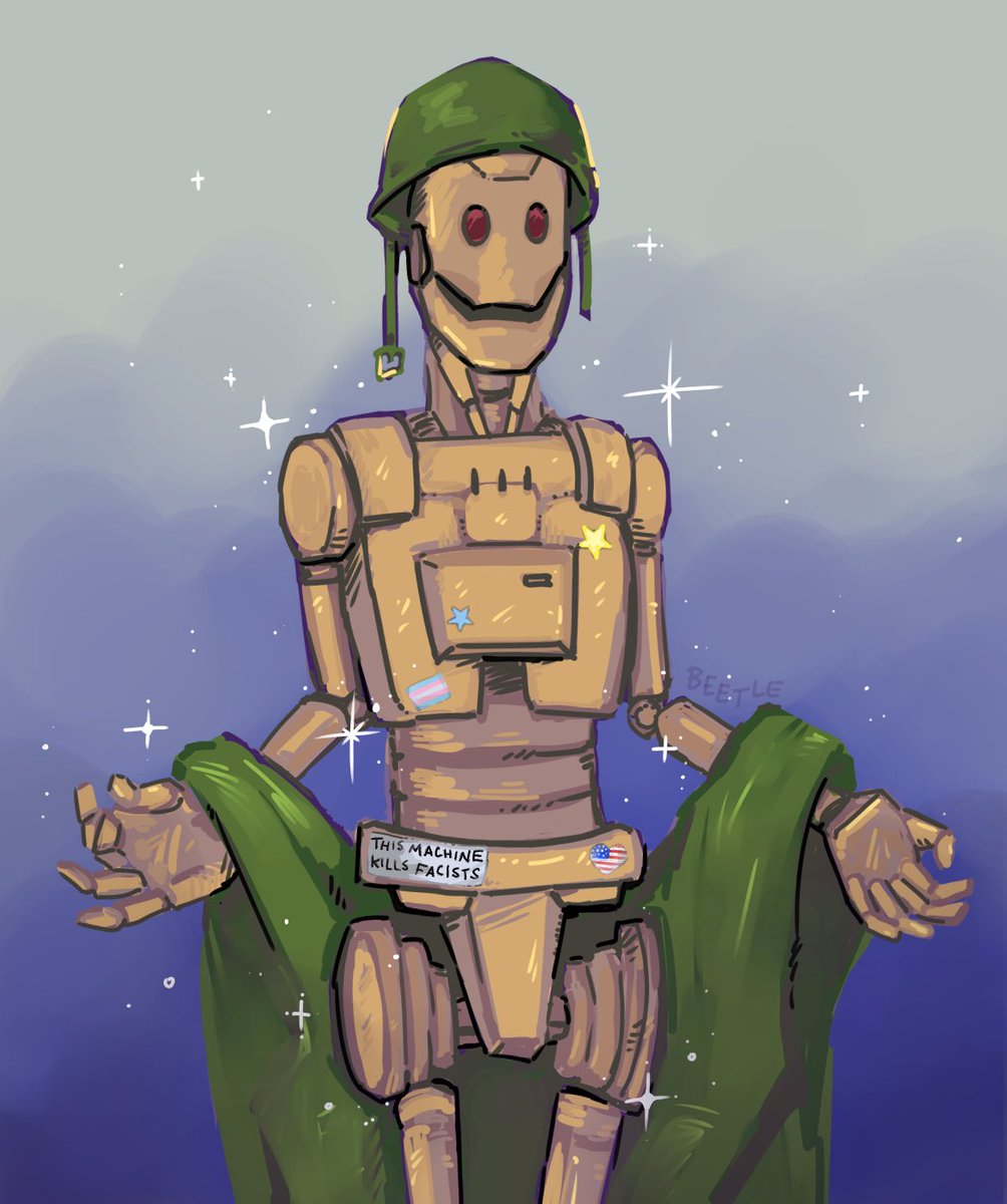 BeetleCandyNG's tweet image. CHEERS TO THE TIN MAN! #CreatureCommandos #fanart