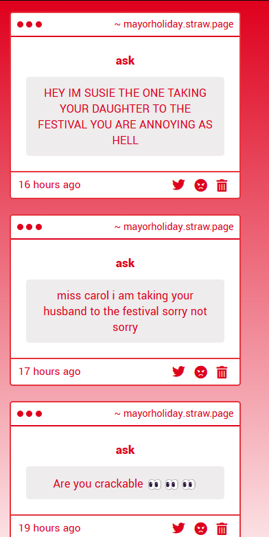 MayorOfHometown's tweet image. yeah
thats great actually
no
fuck you
i dont want your faggotry around my daughter. i fucking despise you so goddamn much
i could not care less
?
no
mmhm
??? gtfo