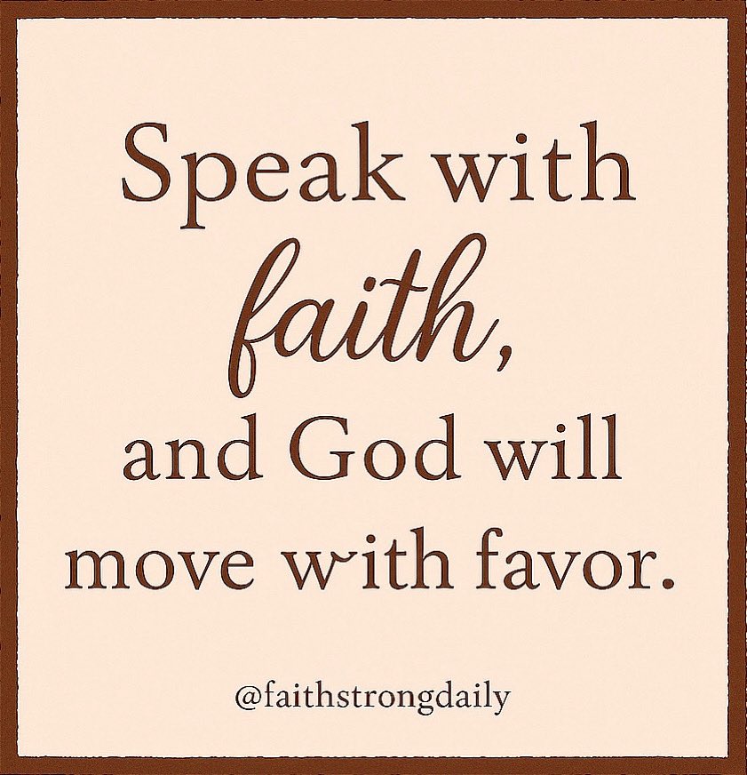 xocoachtee's tweet image. What we speak matters.
Faith isn’t just a feeling… it’s a language. When your words align with what you’re believing for, Heaven starts moving on your behalf. ✨
Speak life. Speak boldly.
Speak with faith… and watch favor follow.
#FaithStrongDaily | #FaithInAction