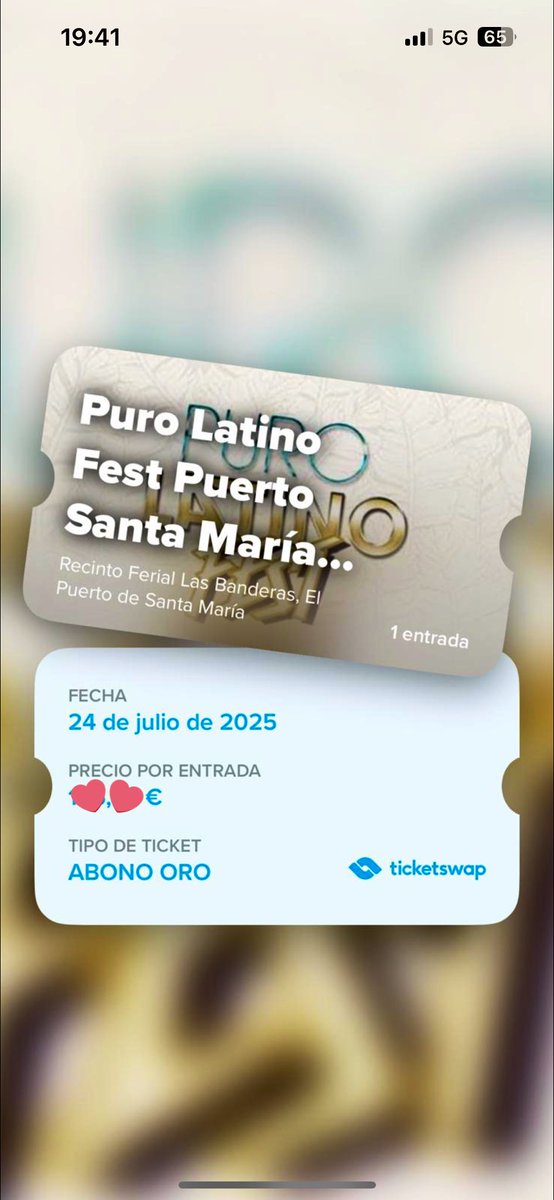 sharaydgl's tweet photo. Vendo entrada puro latino el puerto de santa maria 
#elpuertodesantamaria #purolatinofest https://t.co/rMuaDxyL1o
