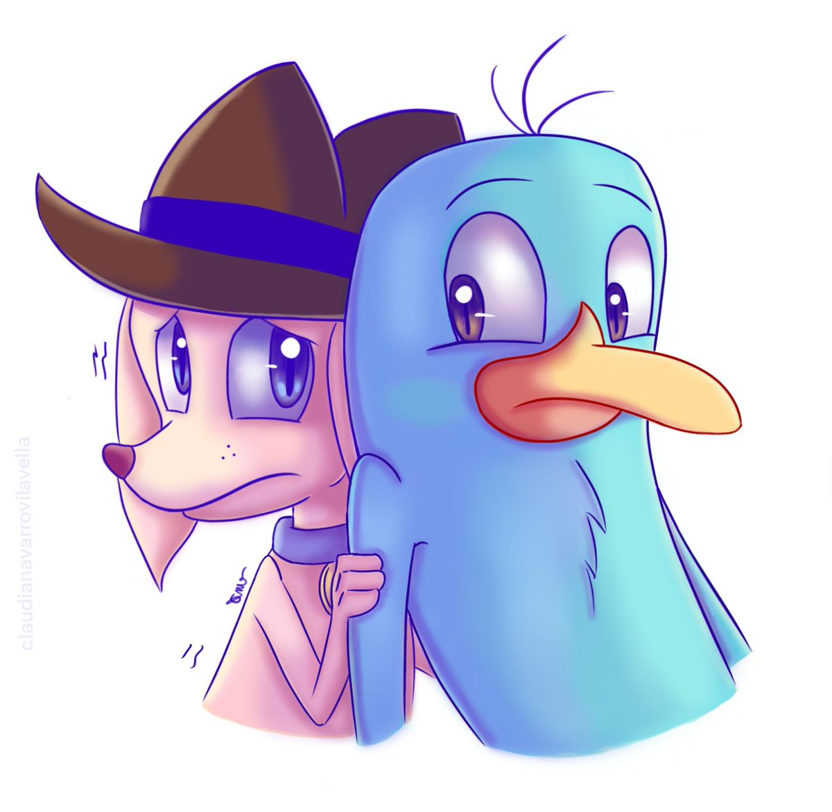 Artikart410356's tweet image. Perry and Pinky #au #perrytheplatypus #phineasandferb #disney #tvshow