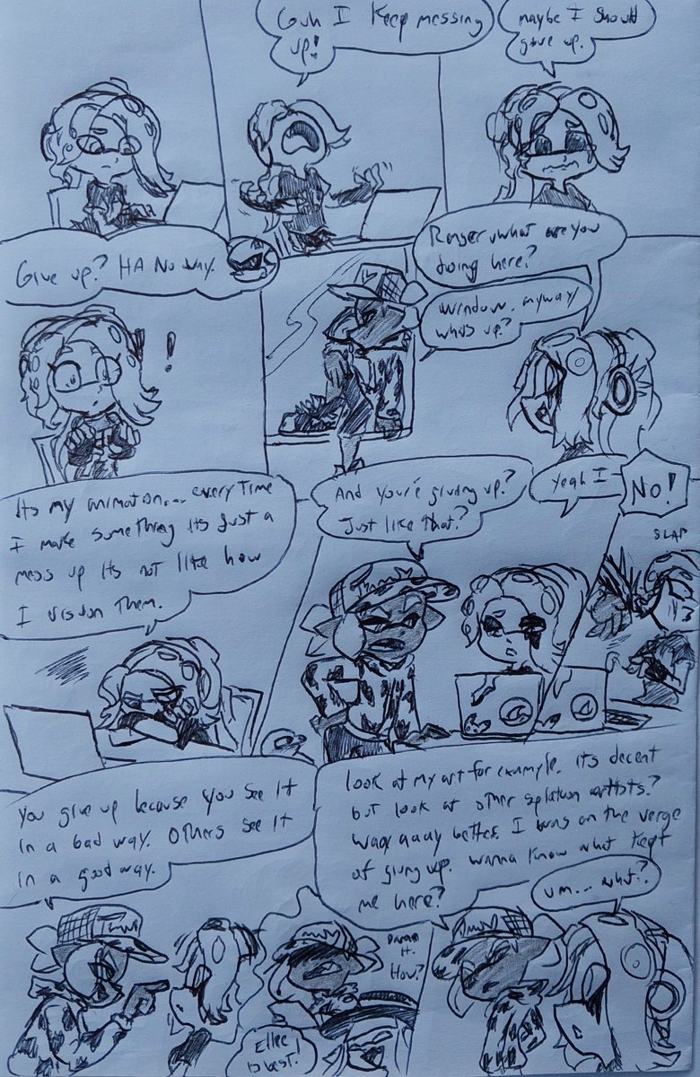 RangerBizmuth's tweet image. A mini gift for @Inkdemoncsfm
For that time that you felt like giving up I decided to give you some inspiration!!
But guess what. I was never there... I was in yo HEAD!