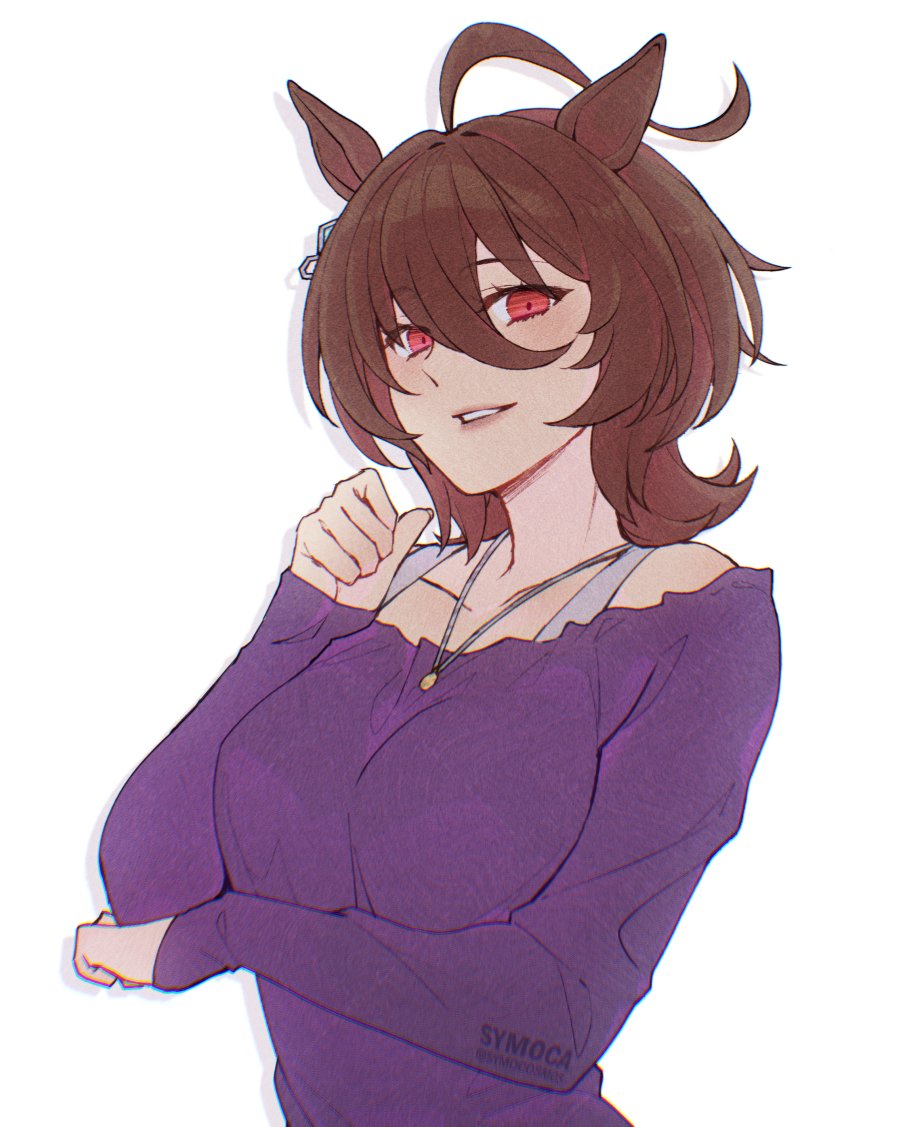 symocosmos's tweet image. agnes tachyon (mom fit)