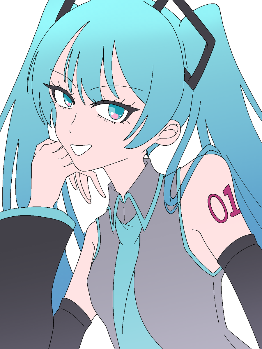 f2f2maru_2's tweet photo. 初音ミクさん。
ちょっとかっこいいかんじ。 https://t.co/U1ToJ89hll