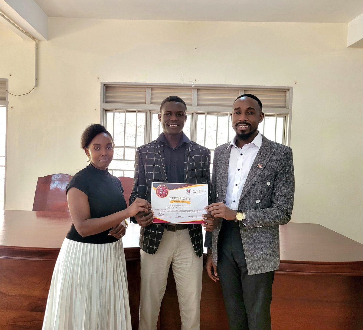 Our very own the newly elected President and the Speaker <a href="/IvanleeLuiz/">#Tyqoon Ivan ✊✊</a> were amongst those who successfully graduated under the 3rd cohort of the FUEL Program <a href="/UCUniversity/">Uganda Christian University (Official)</a> ..

We wish them the best as they put the knowledge and the skills acquired into practice.