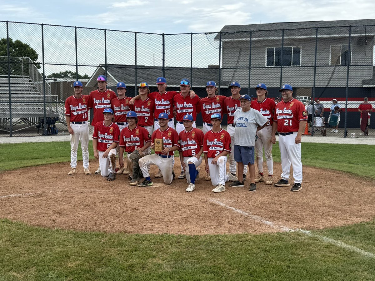 GarrettADrake's tweet photo. Wayne Newton Post 346 defeats Madison Post 9 4-0 to capture the Indiana Region 3 title!

Highlights and reaction tonight on @WTWOsports https://t.co/GhrMx054U7