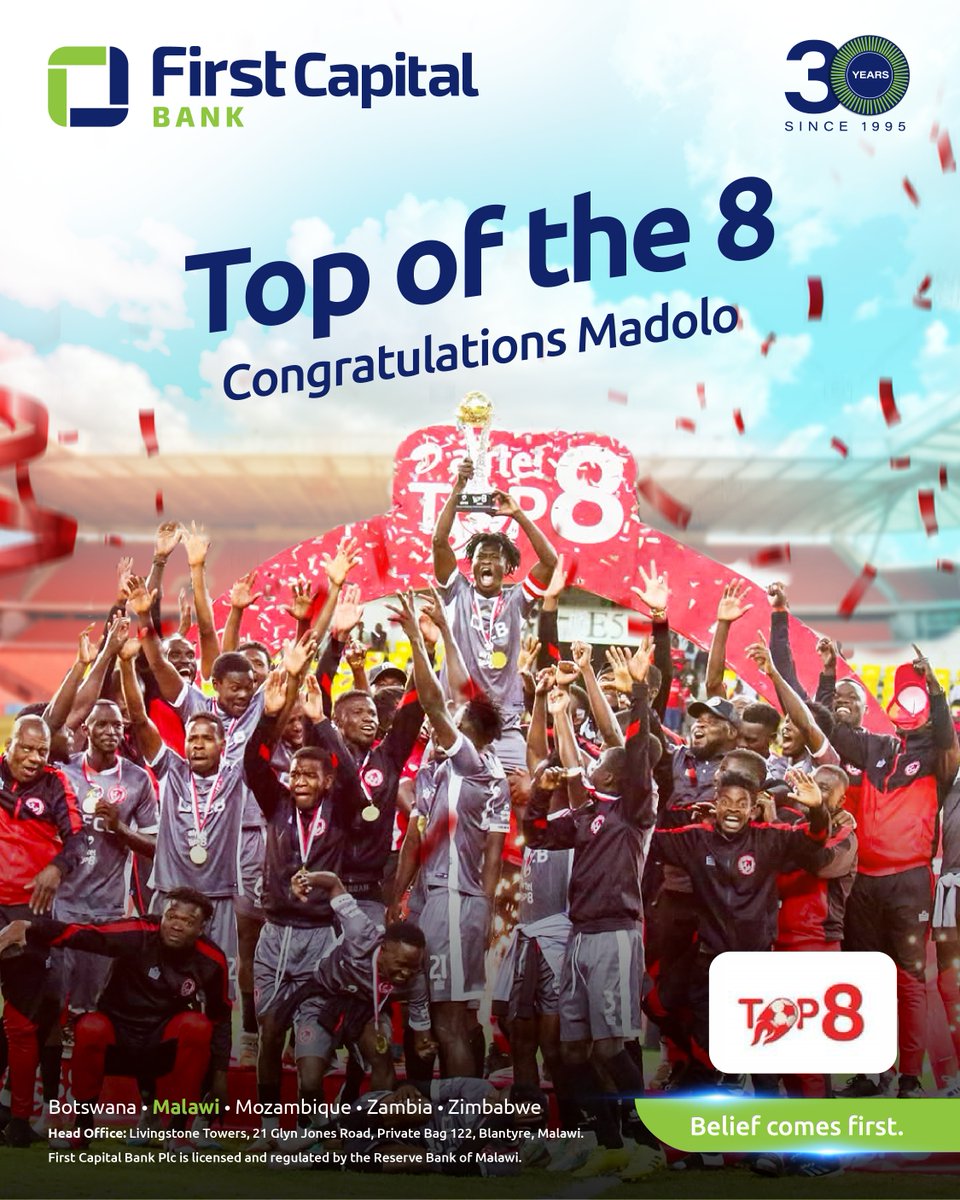 Ulemu wanu madolo athu. Congratulations! 
#firstcapitalbank #beliefcomesfirst #30mbambande #YesMaule