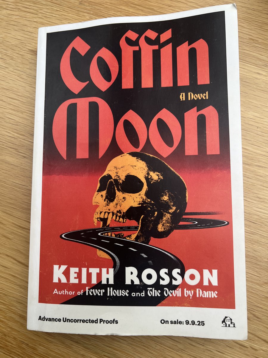 Also, just finished this brutal beauty by Keith Rosson! I love a good vampire novel 😉 and this is a seriously good vampire novel. Gritty seventies revenge noir with bloodsuckers. What's not to enjoy?