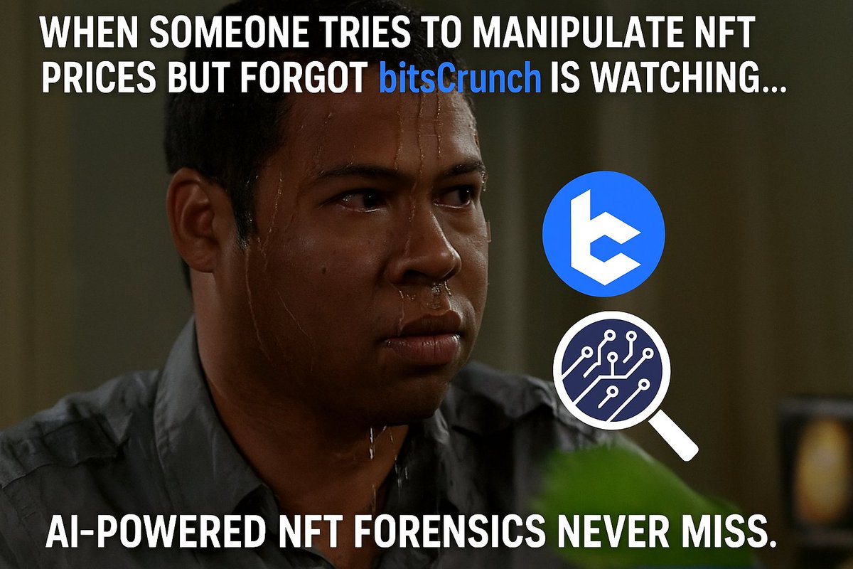When you try to manipulate NFT prices but forget @bitscrunch is always watching… 👀
AI-powered NFT forensics = zero blind spots.
Don’t play dirty in the Web3 space.
<a href="/bitsCrunch/">bitsCrunch</a> #BCUT #BCUTMania $BCUT