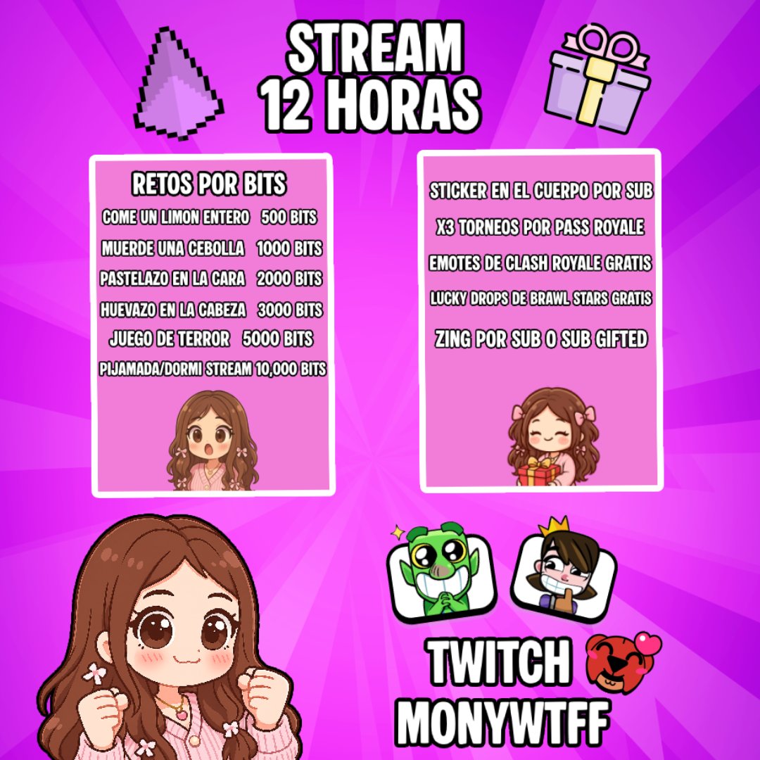 🌸STREAM DE 12 HRS HOY DOMINGO🌸
🌟Empezamos en cuanto termine la CRL