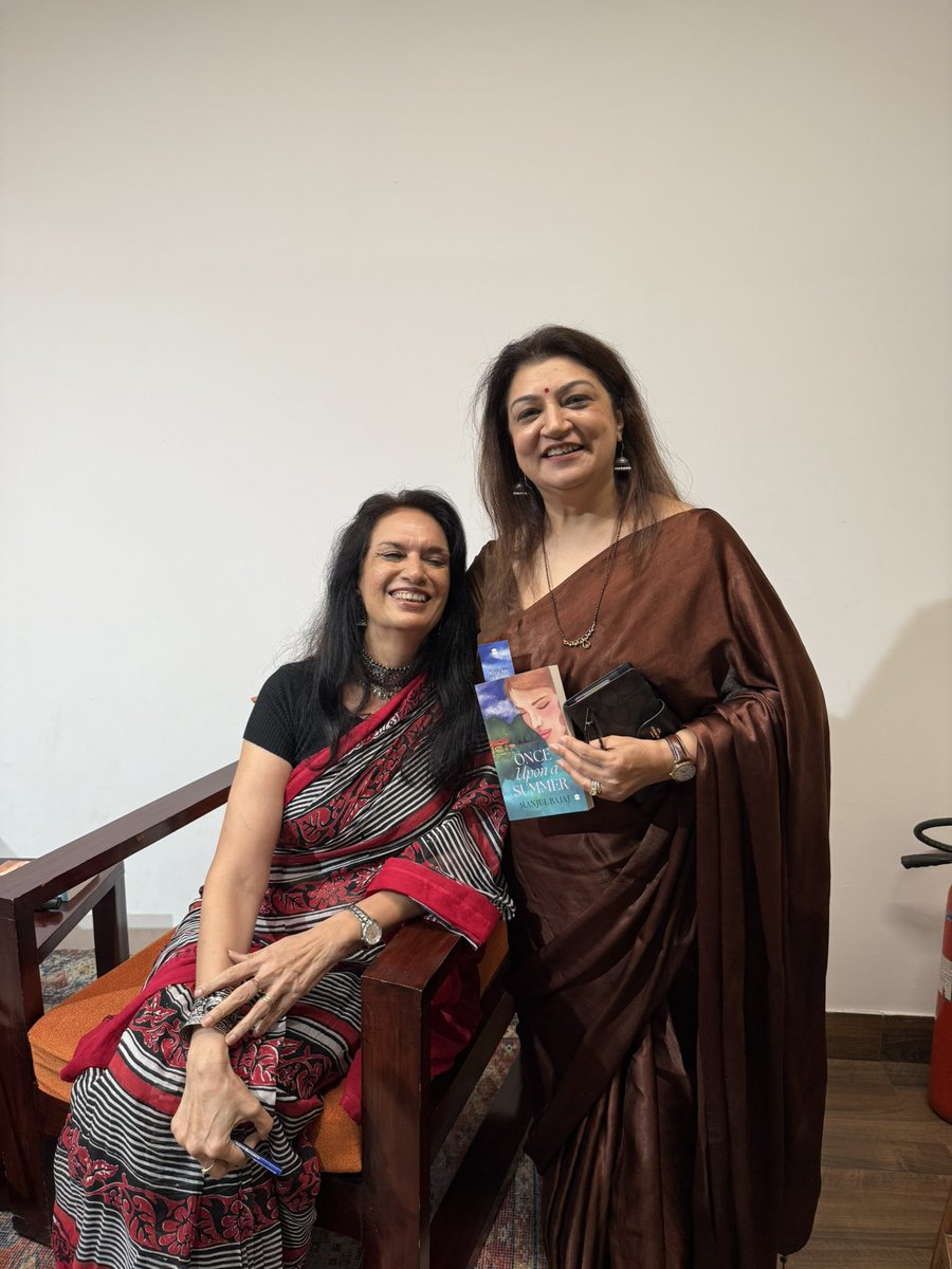 Harshali Singh (@harshalisingh) on Twitter photo Looking forward to reading @authormanjul ‘s new book - Once Upon A Summer. Her writing is visual, lyrical & enchanting. It was a delight hearing her talk about the real love story that spans generations and geographical landscapes.
Congratulations!! <a href="/HarperCollinsIN/">HarperCollins</a> #NewBook Looking forward to reading @authormanjul ‘s new book - Once Upon A Summer. Her writing is visual, lyrical & enchanting. It was a delight hearing her talk about the real love story that spans generations and geographical landscapes.
Congratulations!! <a href="/HarperCollinsIN/">HarperCollins</a> #NewBook