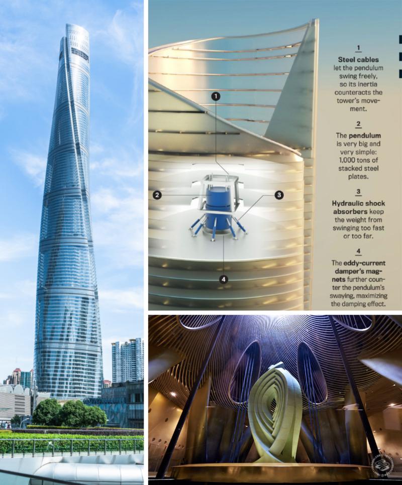 Kunlevski003's tweet image. Shanghai Towers
The twisting spiral shape of the Shanghai Tower is not only aesthetically pleasing but a key element in its wind resistance. This shape disrupts the airflow around the building, preventing the formation of strong, focused vortices that can cause excessive…