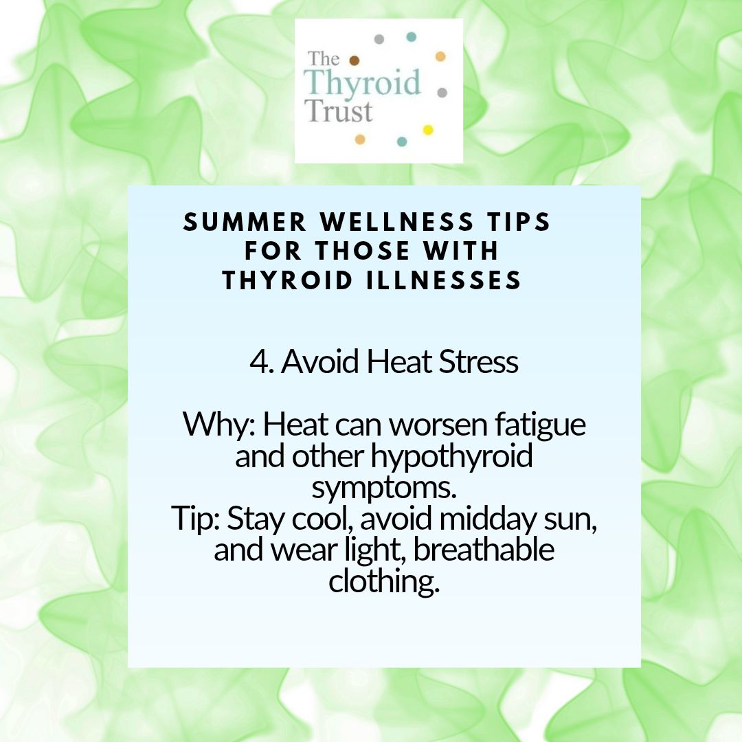 ThyroidTrust's tweet image. #Talk Thyroid
#ThyroidSummerWellnessTips
Learn More here: thyroidtrust.org