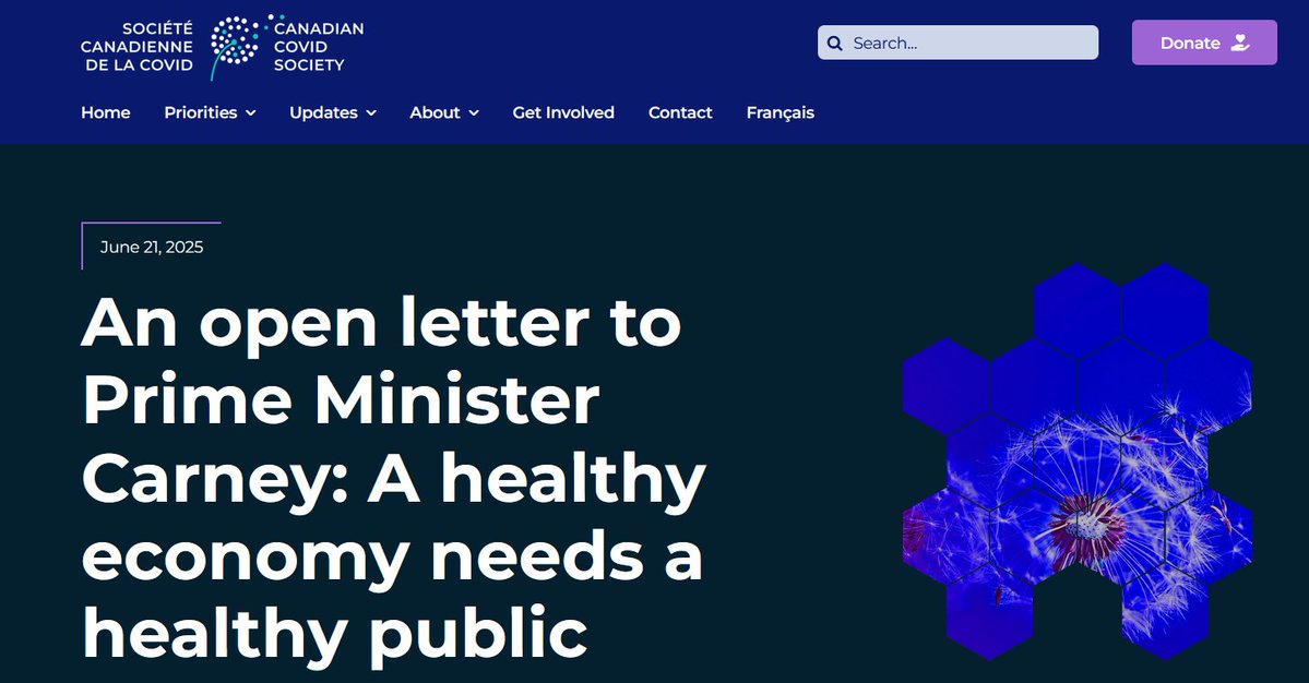 VentiloAngel's tweet image. An open letter from Canadian Covid Society to Prime Minister Carney
"Many buildings in Canada currently have aged ventilation systems that are non-compliant with ASHRAE 241 standard, which specifically establishes minimum ventilation requirements that reduce the risk of…