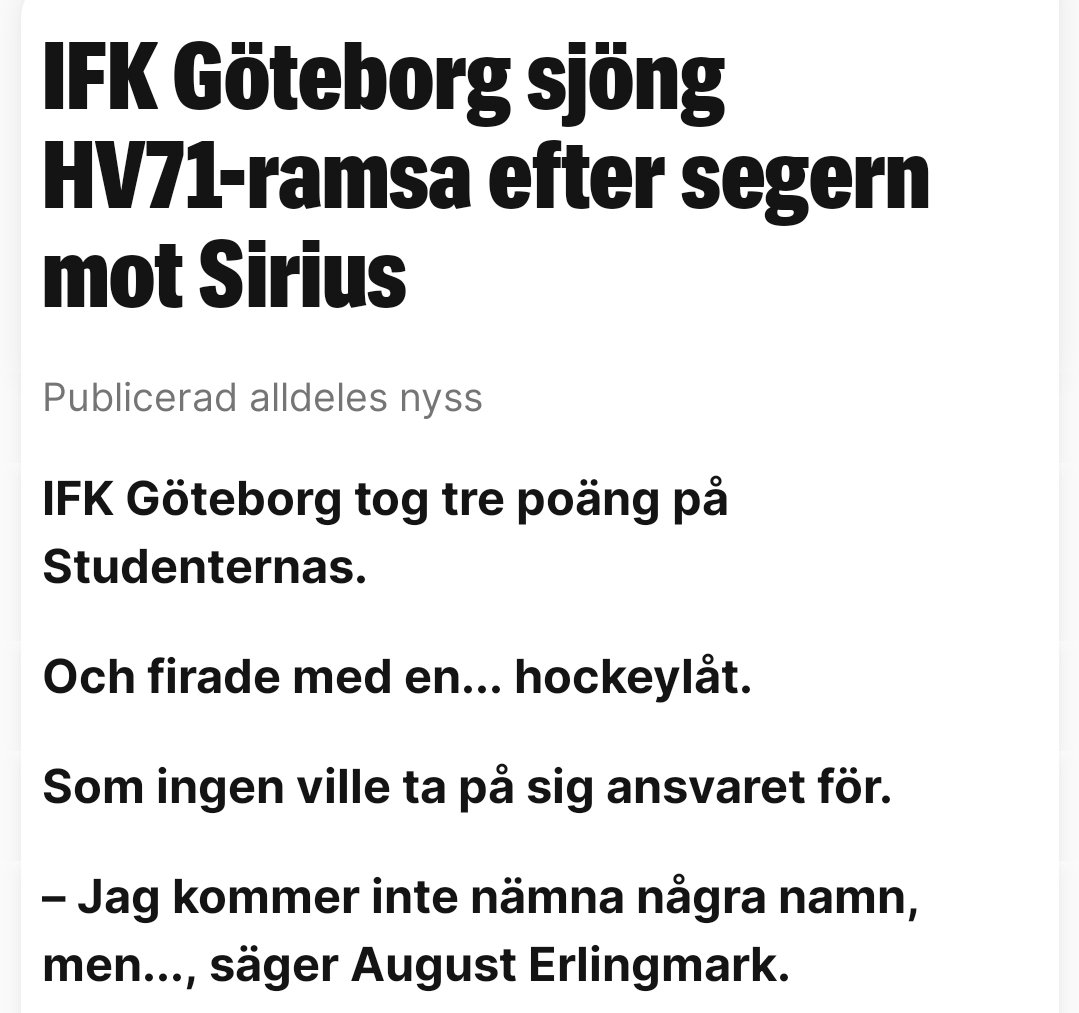 mackecarlsson's tweet photo. Blåvitt 💙 HV #hv71

Man blir varm det blir man https://t.co/5uyvm88KWJ