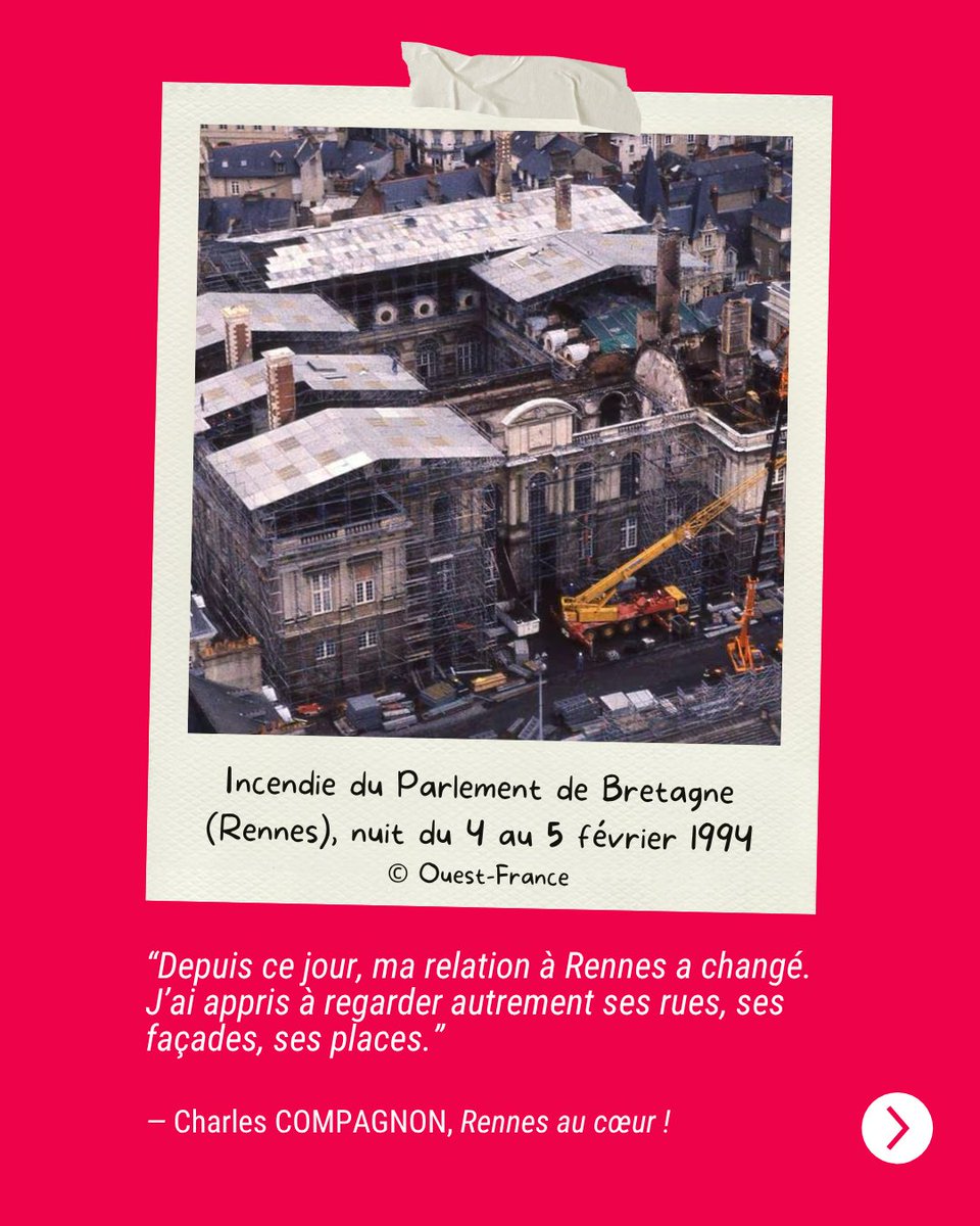 « Rennes renaît sans cesse de ses cendres. Cette cité qui porte en elle la marque des épreuves traversées et la force inaltérable de ceux qui l’habitent. L’histoire l’a éprouvée : incendies dévastateurs, guerres, crises et bouleversements, mais jamais elle n’a cédé à la fatalité.