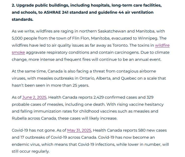 VentiloAngel's tweet image. An open letter from Canadian Covid Society to Prime Minister Carney
"Many buildings in Canada currently have aged ventilation systems that are non-compliant with ASHRAE 241 standard, which specifically establishes minimum ventilation requirements that reduce the risk of…