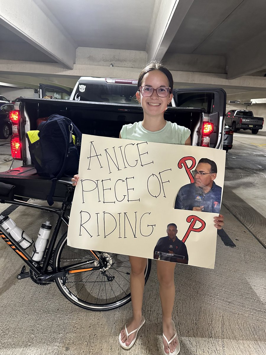 Jon (@jonisadumbass) on Twitter photo Hey <a href="/TMacPhils/">Tom McCarthy</a>, I rode the Ben to the Shore today. 65 miles from Philly to AC. My daughter made this sign … can you make sure <a href="/RAJr_20/">Ruben Amaro, Jr.</a> sees it. Hey <a href="/TMacPhils/">Tom McCarthy</a>, I rode the Ben to the Shore today. 65 miles from Philly to AC. My daughter made this sign … can you make sure <a href="/RAJr_20/">Ruben Amaro, Jr.</a> sees it.
