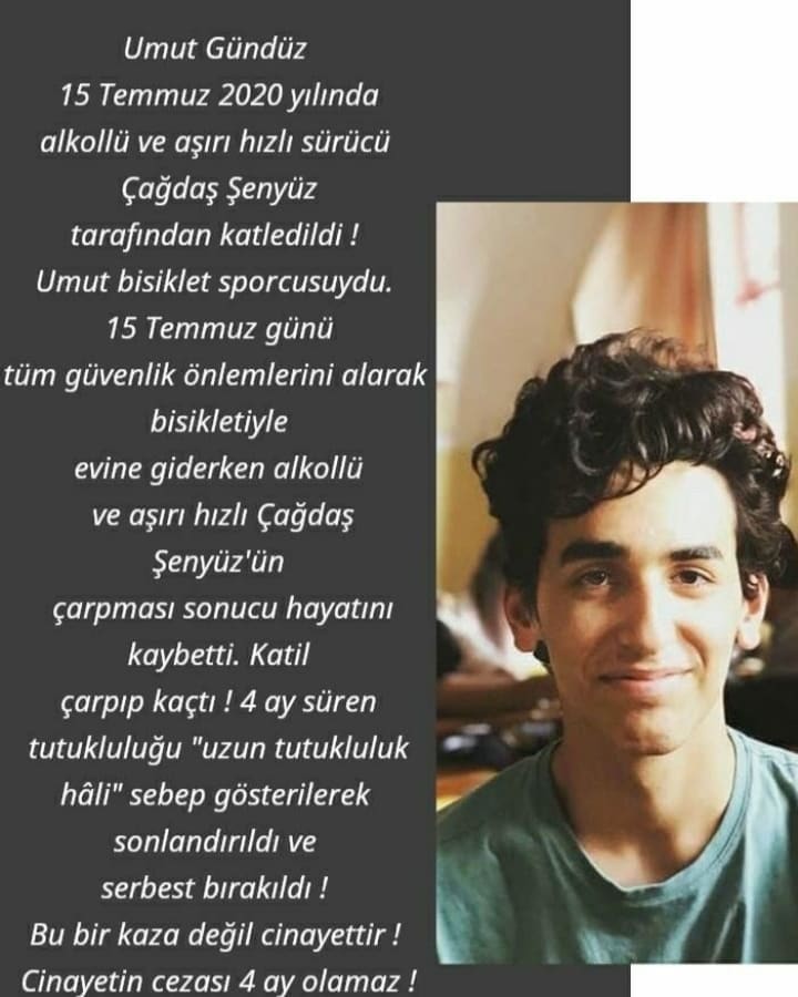 umutasesol's tweet image. 1831 Gün oldu yas tutmadık.
1831 Gün oldu asla vazgeçmedik.

Sözümüz var Umut&apos;la yürüyeceğiz.
Sözümüz var  Umut&apos;un sesi Umut&apos;un adaleti olacağız.

Katil hakettiği cezayı alana dek ve bisikletli ölümler son bulana kadar da durmayacağız. Susmayacağız.
#umutasesol