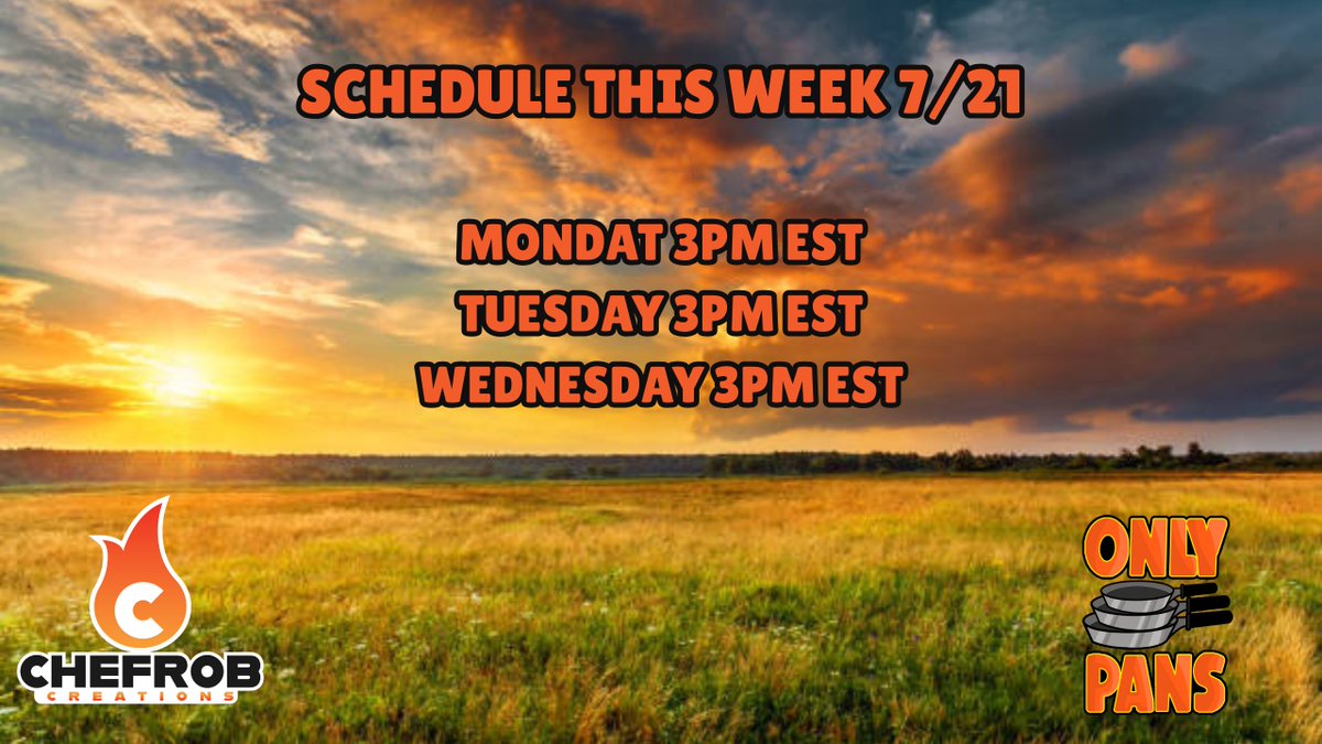 ChefRobCr8tions's tweet image. Join us as we make some food you too could make for your family.
twitch.tv/chefrobcreatio…

Here is the schedule this week, hope to see you there.