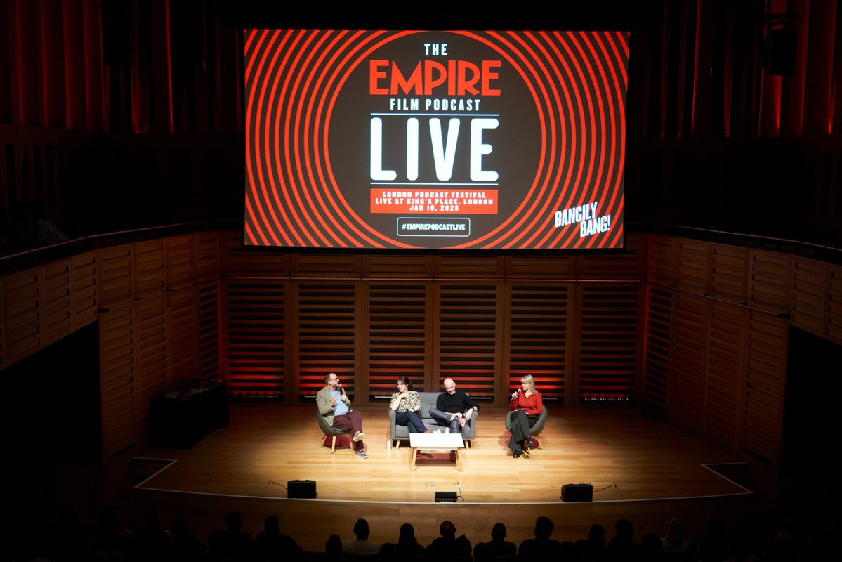 empiremagazine's tweet image. There's still time to get tickets for our live show!
Join The Empire Film Podcast team on Sat 13 Sep for a dose of film-related fun as they dig into the latest news and reviews, answer audience questions, and more film related nonsense!
Tickets: kingsplace.co.uk/whats-on/comed…