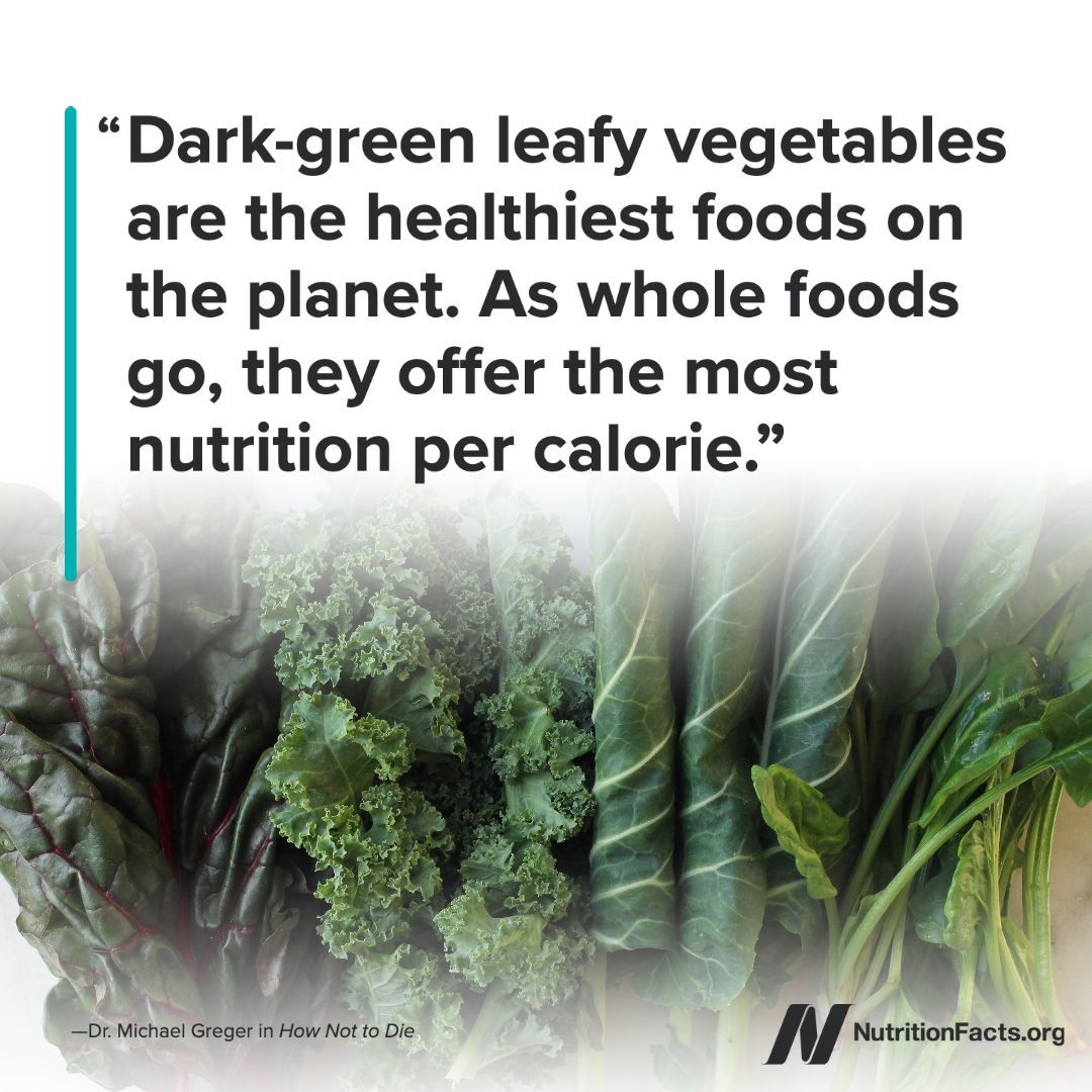 nutrition_facts's tweet image. Dark-green leafy vegetables, including kale, collards, and arugula, are packed with the antioxidant lutein. A major carotenoid, lutein is concentrated in our brain and our eyes. bit.ly/3hzQkZQ