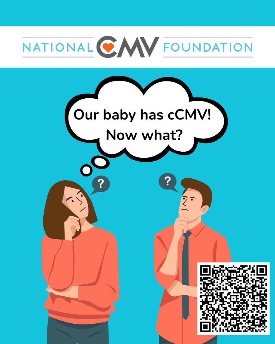 Got CMV questions? We've got answers! ...
Check out our educational download "Road Map to a cCMV Workup" that outlines the steps and reasons for the tests. 

nationalcmv.org/resources/educ…

#StopCMV #screen4cmv #CMVawareness