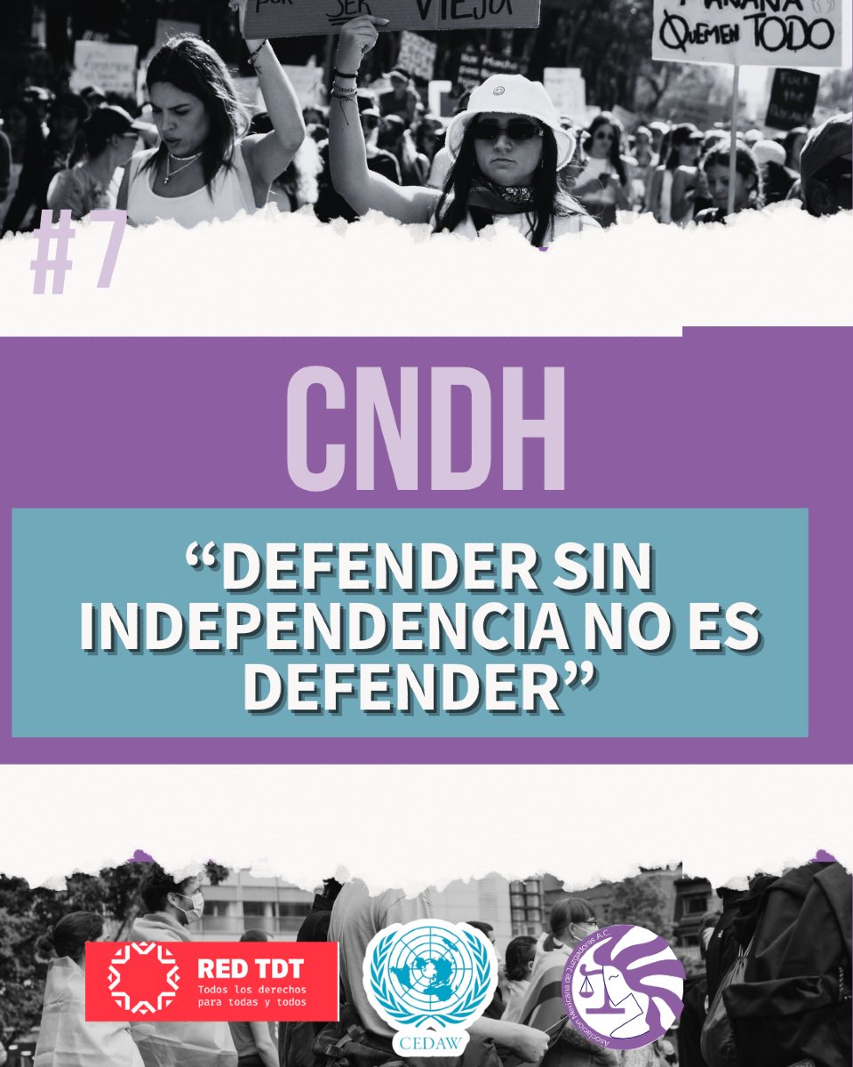 “Defender sin independencia no es defender.”
El Comité CEDAW cuestiona la eficacia de la CNDH ante violaciones a los derechos de las mujeres. Se exige autonomía técnica, enfoque interseccional y escucha efectiva a las víctimas.
#CNDH #CEDAW #ProtecciónDeDerechos #MujeresEnRiesgo