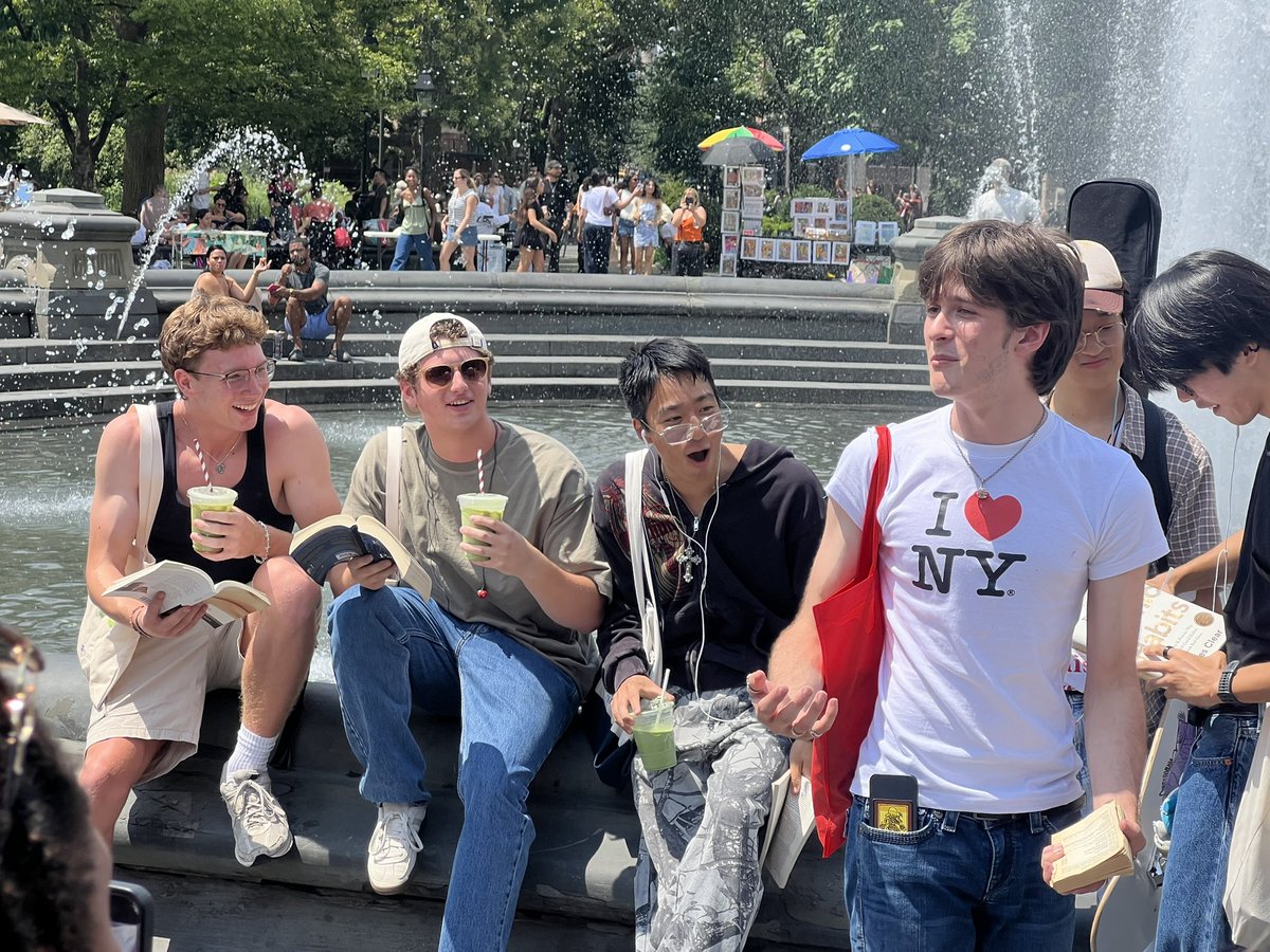At the Washington Square Park Performative Male contest