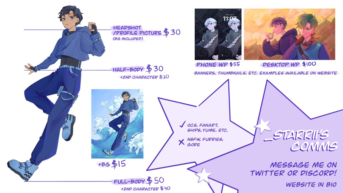 _starrii's tweet image. commissions :)