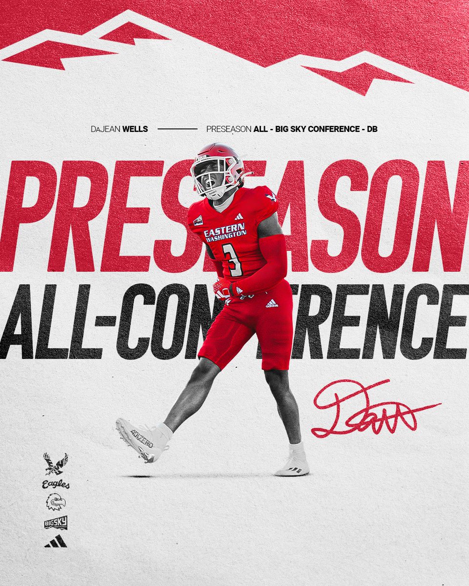 EWUFootball's tweet image. All-Conference last year, @dajeanwells3 is going to run it back in '25!
DETAILS 📰 bit.ly/4ogdOGb
#GoEags #EKG