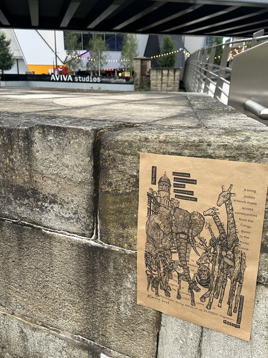 RealMancsy's tweet image. There are 5 of my The Herds posters around Factory International as MIF25 comes to a close. Location video over on Instagram and my Facebook…