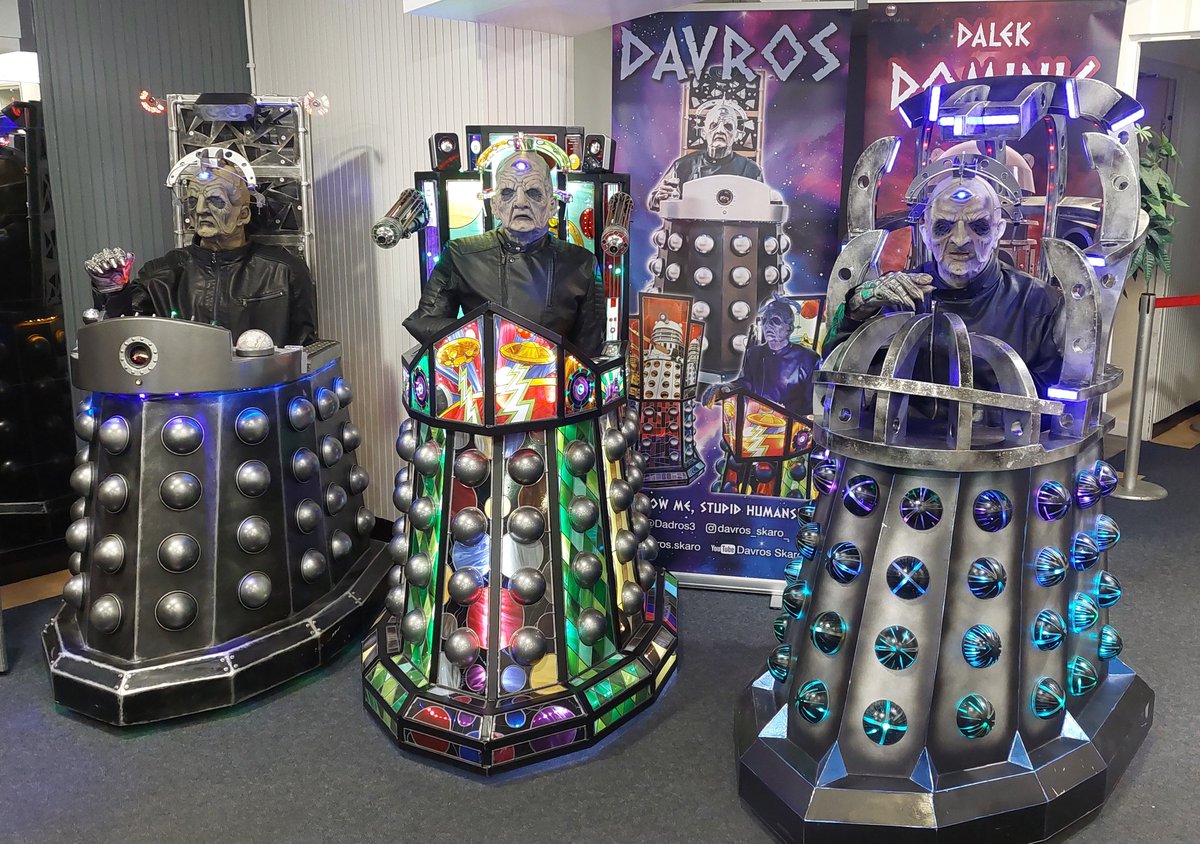 Dadros3's tweet image. #Davros took all 3 of himself to Fleetwood Community Comiccon and had a wonderful day insulting all the Zombies as well as all the people that weren't from Fleetwood.
All credit to the organisers for a great event, and I salute you all.