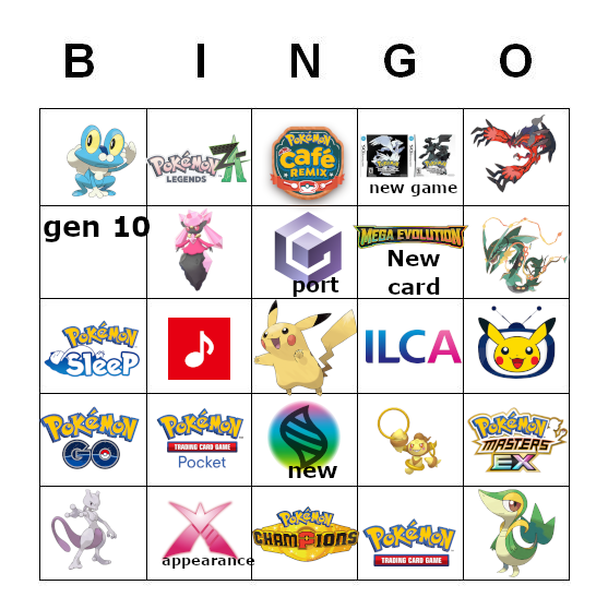 _morpph's tweet image. Made a Pokemon Presents Bingo card :p