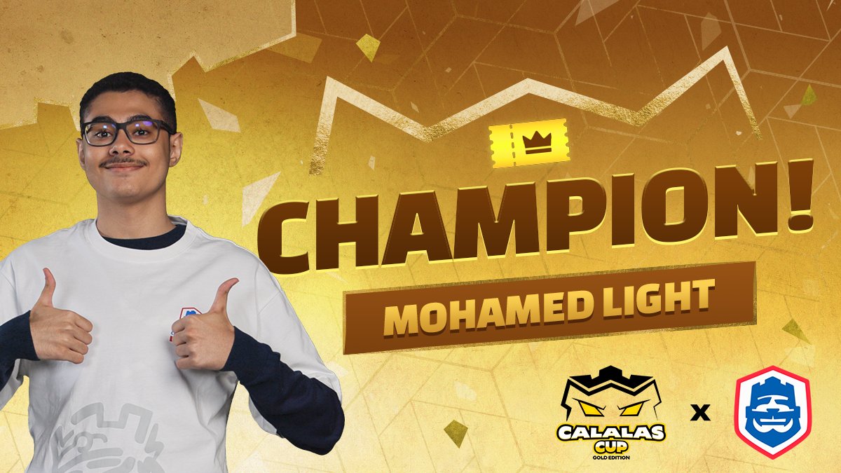Clash Royale Esports (@esportsroyaleen) on Twitter photo And the #CRL25 Calalas Cup - Gold Edition Champion is… 🥁
<a href="/MohamedLightCr1/">Mohamed Light</a> 🥳
Congratulations, and see you at DreamHack Atlanta! 🎉 And the #CRL25 Calalas Cup - Gold Edition Champion is… 🥁
<a href="/MohamedLightCr1/">Mohamed Light</a> 🥳
Congratulations, and see you at DreamHack Atlanta! 🎉